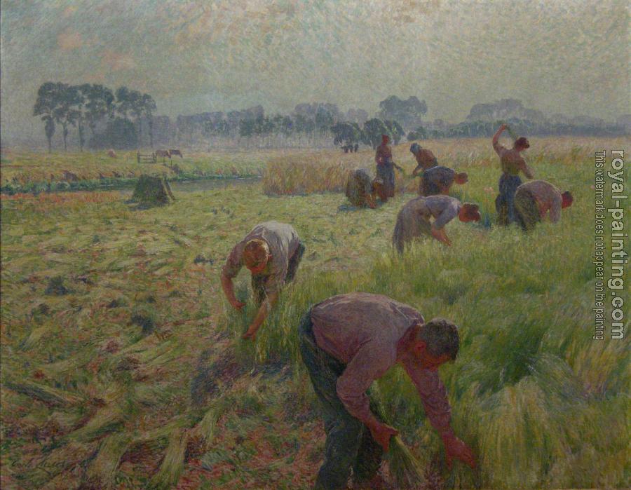 Emile Claus : Flax harvesting
